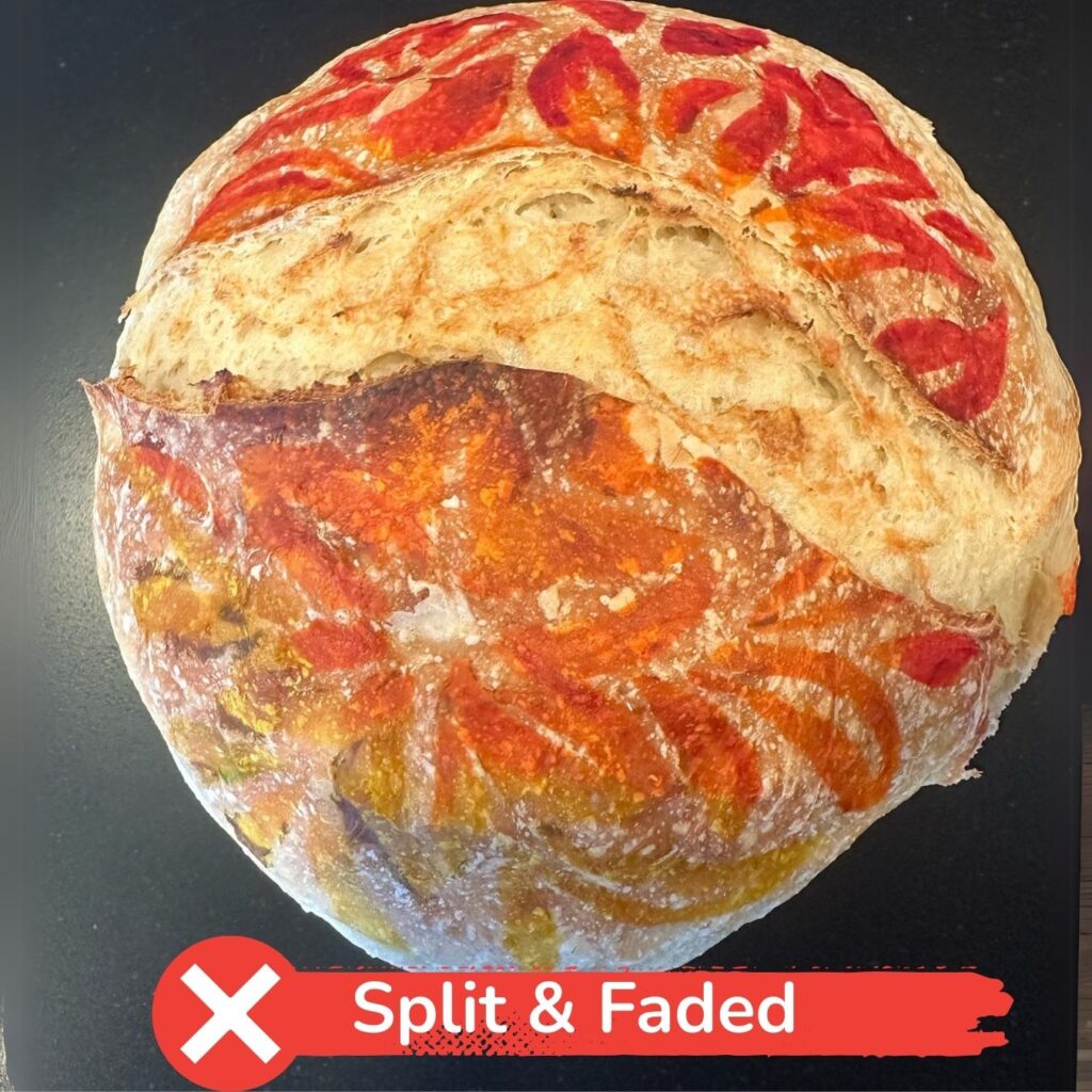 Split and Faded Bread